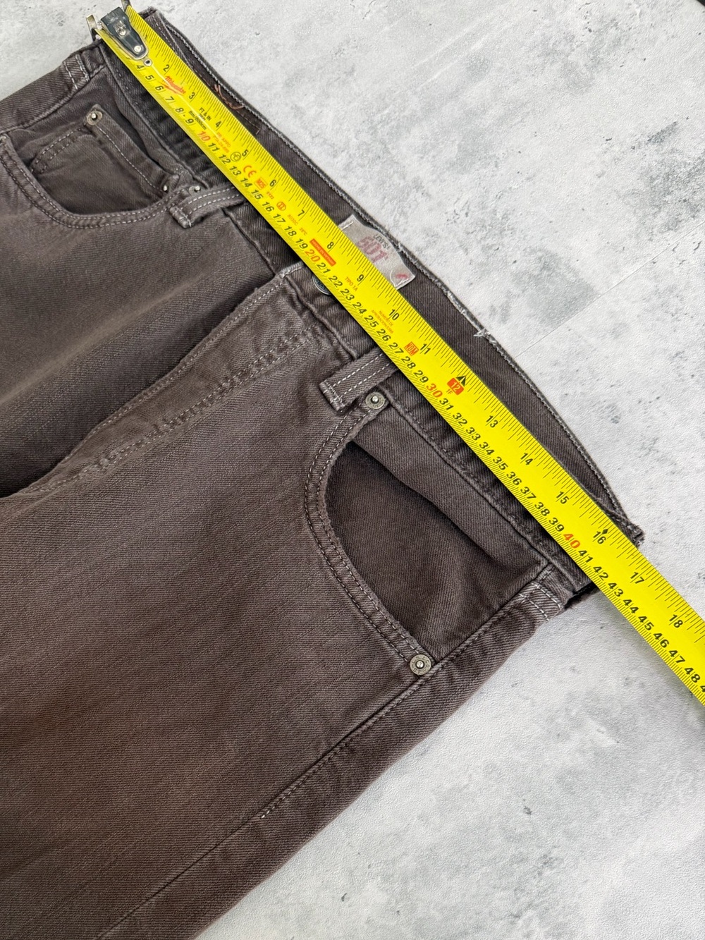 Vintage Levi’s 501 Brown Button Fly Baggy Jeans 33x30 - Picture 7 of 10